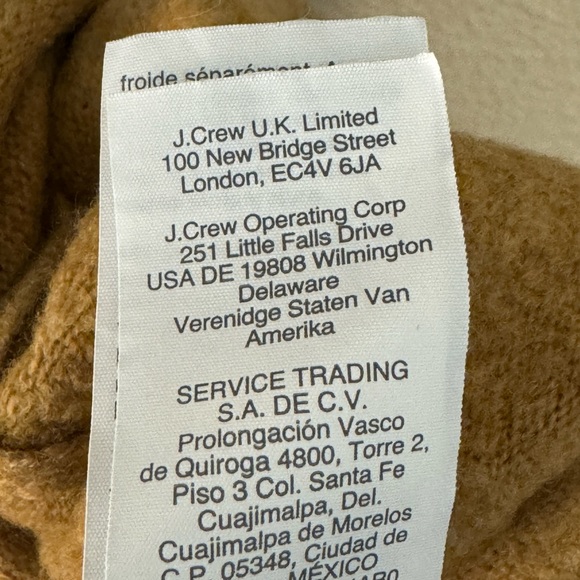 J. Crew women’s sweater dress small camel wool blend - Picture 8 of 9